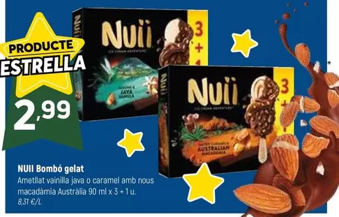 Oferta de Nuii -  Bombo Gelat por 2,99€ en Coviran