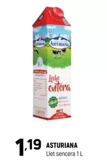 Oferta de La Asturiana - Llet Sencera por 1,19€ en Coviran