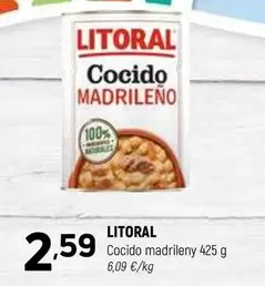 Oferta de Litoral - Cocido Madrileny por 2,59€ en Coviran