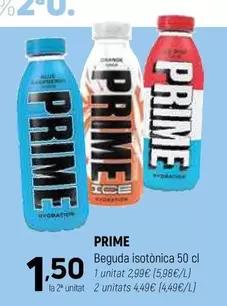 Oferta de Prime - Beguda Isotónica por 2,99€ en Coviran