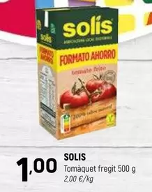 Oferta de Solís - Tomaquet Fregit por 1€ en Coviran