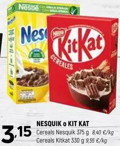 Oferta de Nestlé - Nesquik O Kit Kat por 3,15€ en Coviran