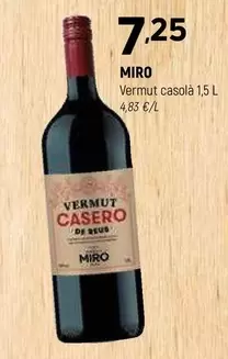Oferta de Miró - Vermut Casola por 7,25€ en Coviran