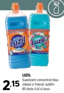 Oferta de Luzil - Suavitzant Concentrat Blau Classic O Frescor Sublim por 2,15€ en Coviran
