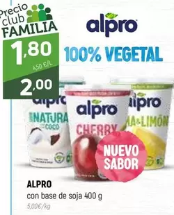 Oferta de Alpro - Con Base De Soja por 1,8€ en Coviran