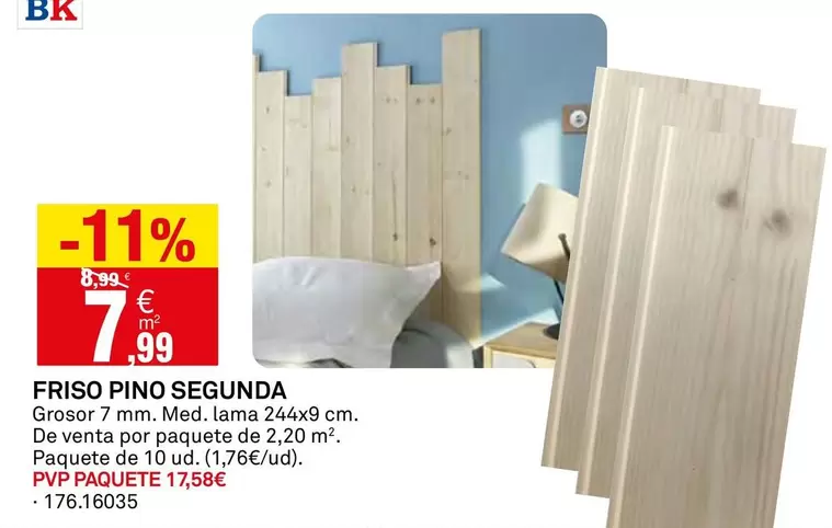Oferta de Friso Piano Segunda por 7,99€ en Bricoking