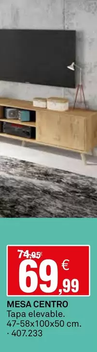 Oferta de Mesa Centro por 69,99€ en Bricoking