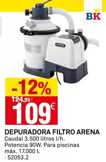 Oferta de Intex - Depuradora Filtro Arena por 109€ en Bricoking