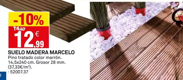 Oferta de Suelo Madera Marcelo por 12,99€ en Bricoking
