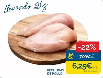 Oferta de Pechuga De Pollo por 6,25€ en Supermercados La Despensa