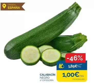 Oferta de Origen - Calabacín Negro por 1€ en Supermercados La Despensa