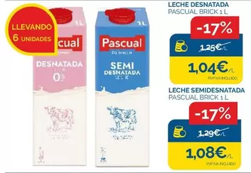 Oferta de Pascual - Leche Semidesnatada por 1,04€ en Supermercados La Despensa