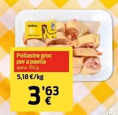 Oferta de BonArea - Pollastre Groc Per A Paella por 3,63€ en bonÀrea