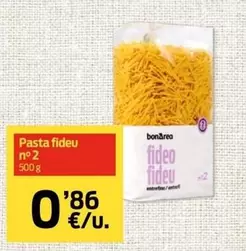 Oferta de BonArea - Pasta Fideu No 2 por 0,86€ en bonÀrea