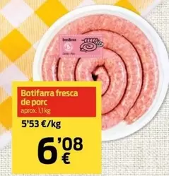 Oferta de BonArea - Botifarra Fresca De Porc por 6,08€ en bonÀrea