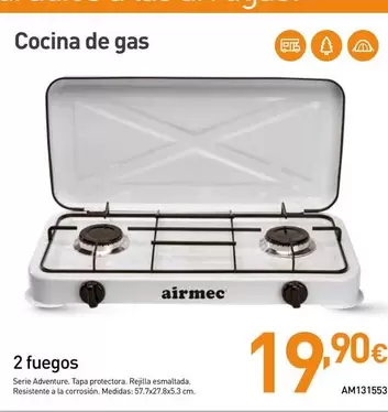 Oferta de Airmec - Cocina De Gas por 19,9€ en Mi Bricolaje