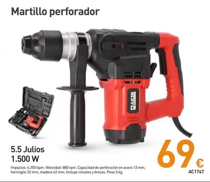 Oferta de Martillo Perforador por 69€ en Mi Bricolaje