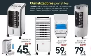Oferta de Climatizadores Portatiles por 45€ en Mi Bricolaje