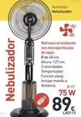Oferta de Ventilador Nebulizador por 89€ en Mi Bricolaje