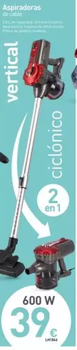Oferta de Aspiradoras por 39€ en Mi Bricolaje