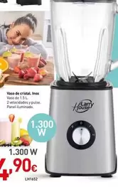 Oferta de Larry House - Vaso De Cristal Inox por 4,9€ en Mi Bricolaje