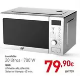 Oferta de Microondas  por 79,9€ en Mi Bricolaje