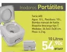 Oferta de Inodoros Portátiles por 54,9€ en Mi Bricolaje
