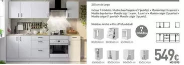 Oferta de Cocinas Modulares por 549€ en Mi Bricolaje