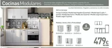 Oferta de Cocinas Modulares por 479€ en Mi Bricolaje