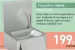 Oferta de Fregadero Mural por 199€ en Mi Bricolaje