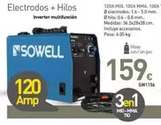 Oferta de Inverter - Electrodos + Hilos por 159€ en Mi Bricolaje