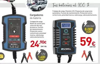 Oferta de Sowel - Cargadores De Batería  por 24,9€ en Mi Bricolaje