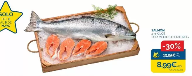 Oferta de Salmón por 8,99€ en Cash Ecofamilia