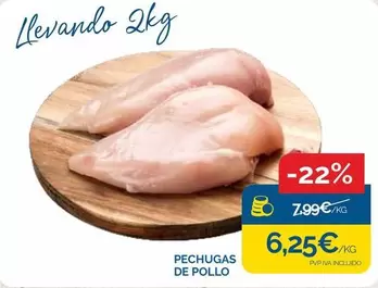 Oferta de Pechuga De Pollo por 6,25€ en Cash Ecofamilia