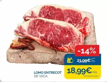 Oferta de Lomo Entrecot por 18,99€ en Cash Ecofamilia