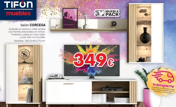 Oferta de Salon Corcega por 349€ en Tifón Muebles