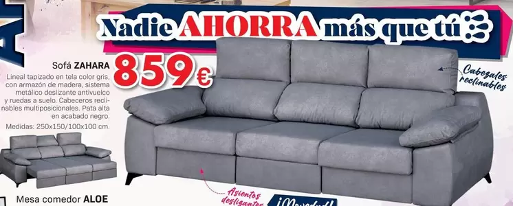 Oferta de Sofa Zahara por 859€ en Tifón Muebles