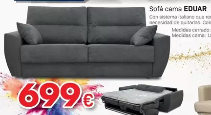 Oferta de Sofa Cama Eduar por 699€ en Tifón Muebles