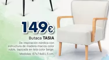 Oferta de Butaca Tasia por 149€ en Tifón Muebles