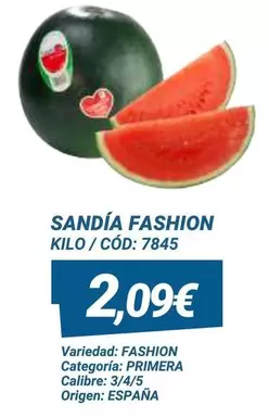 Oferta de Sandía Fashion por 2,09€ en Dialsur Cash & Carry