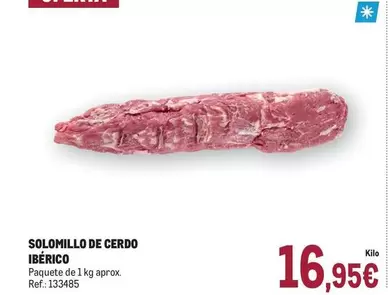 Oferta de Solomillo De Cerdo Ibérico por 16,95€ en Makro