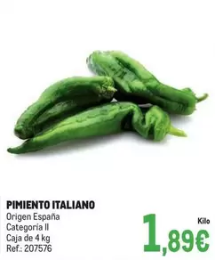 Oferta de Origen - Pimiento Italiano por 1,89€ en Makro