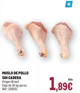 Oferta de Origen - Muslo De Pollo Sin Cadera por 1,89€ en Makro