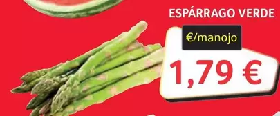 Oferta de Esparrago Verde por 1,79€ en Gros Mercat