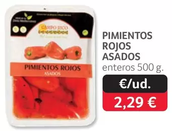 Oferta de Campo Rico - Pimientos Rojos Asados por 2,29€ en Gros Mercat