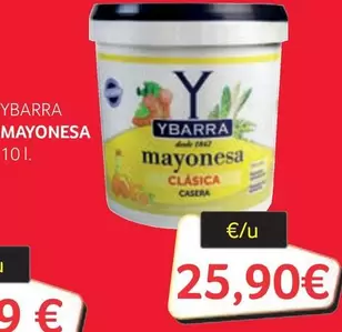 Oferta de Ybarra - Mayonesa  por 25,9€ en Gros Mercat