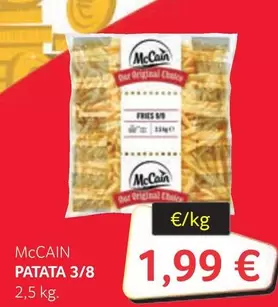 Oferta de McCain - Patata 3/8 por 1,99€ en Gros Mercat