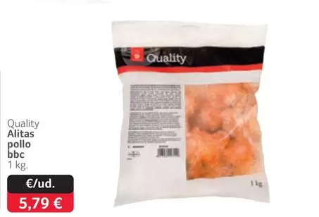 Oferta de Quality - Alitas Pollo BBC por 5,79€ en Gros Mercat