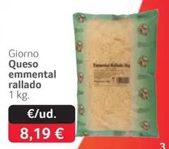 Oferta de Emmental - Queso  Rallado por 8,19€ en Gros Mercat