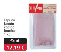 Oferta de Espuña -  Jamon Cocido Lonchas por 12,19€ en Gros Mercat